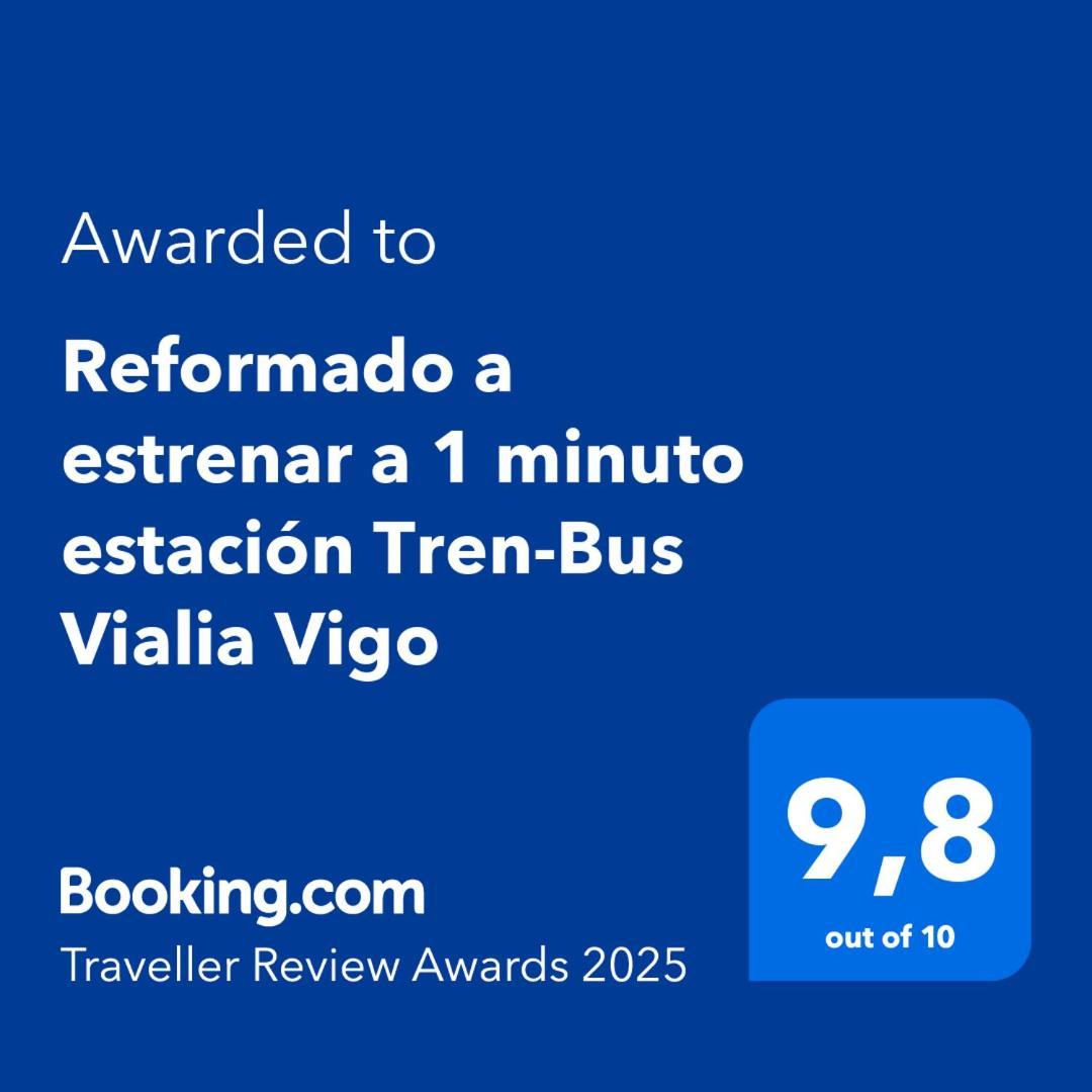 Tranquilo Apartamento Con Parking Gratis Vigilado 24H Vigo Bagian luar foto